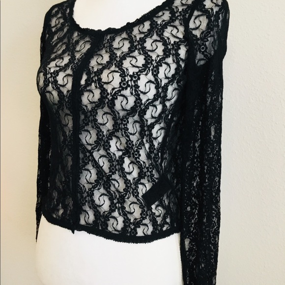 Ralph Lauren Black Lace Top - Picture 8 of 8